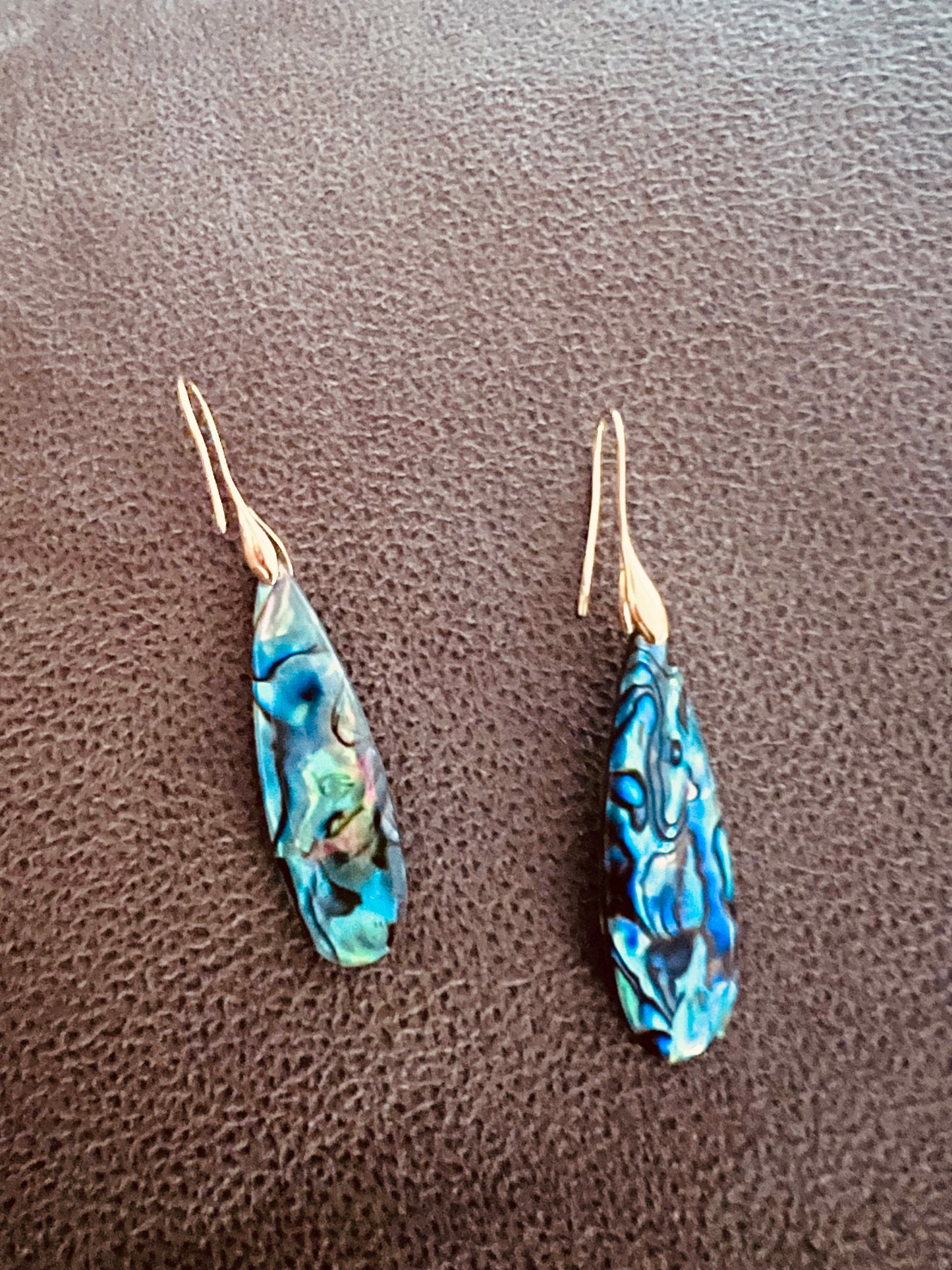 Paua 24kgold pltd earrings