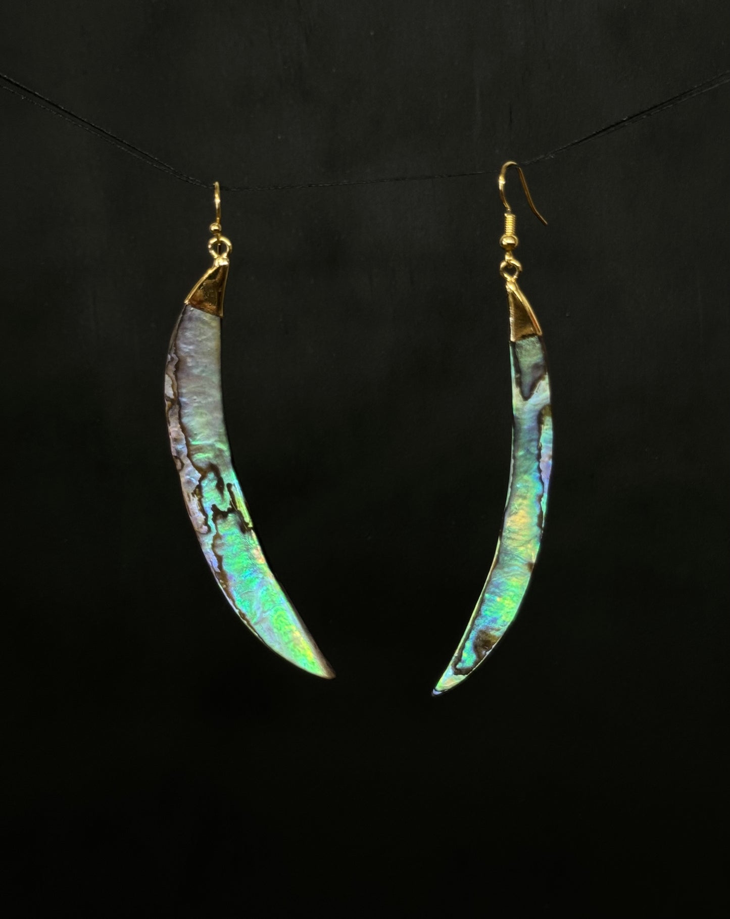 Okoro Earrings - Pāua