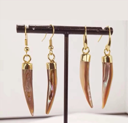 Pre order. 24k gold earrings