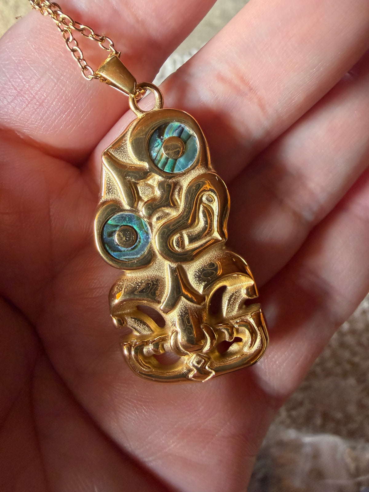 Mini Heitiki 18k gold plated