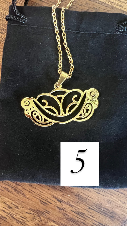 24k gold plated pendant
