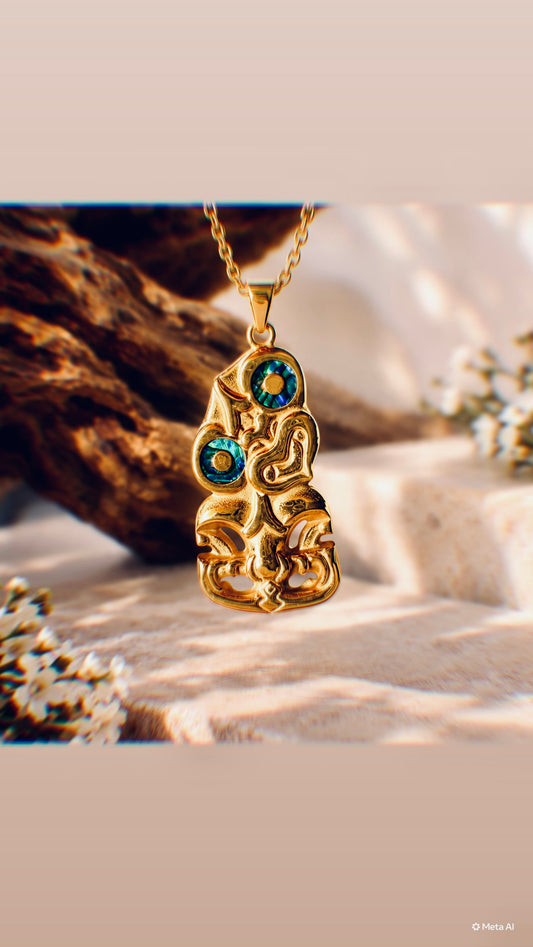 Mini Heitiki 18k gold plated