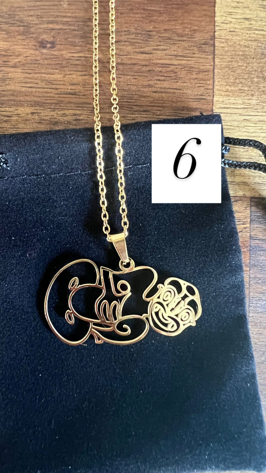 24k gold plated pendant