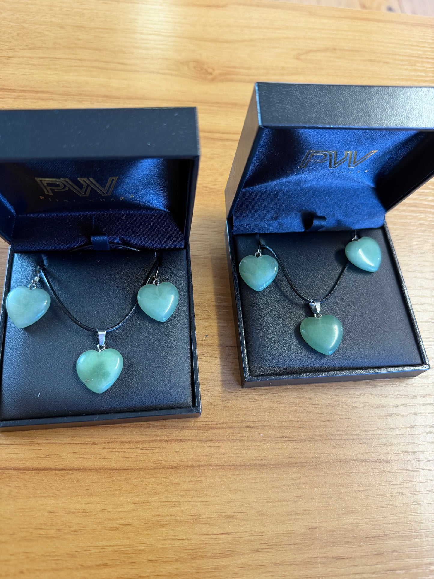 Off cut Pounamu heart sets